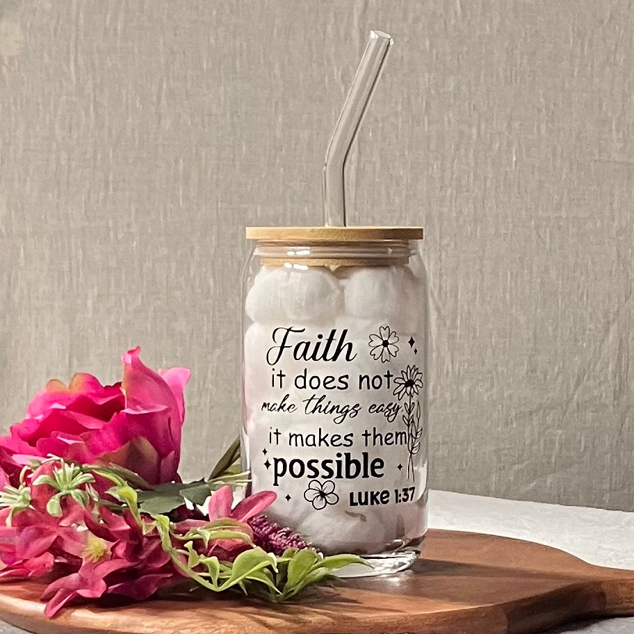 Glass Tumblers Inspirational • Bible Verses