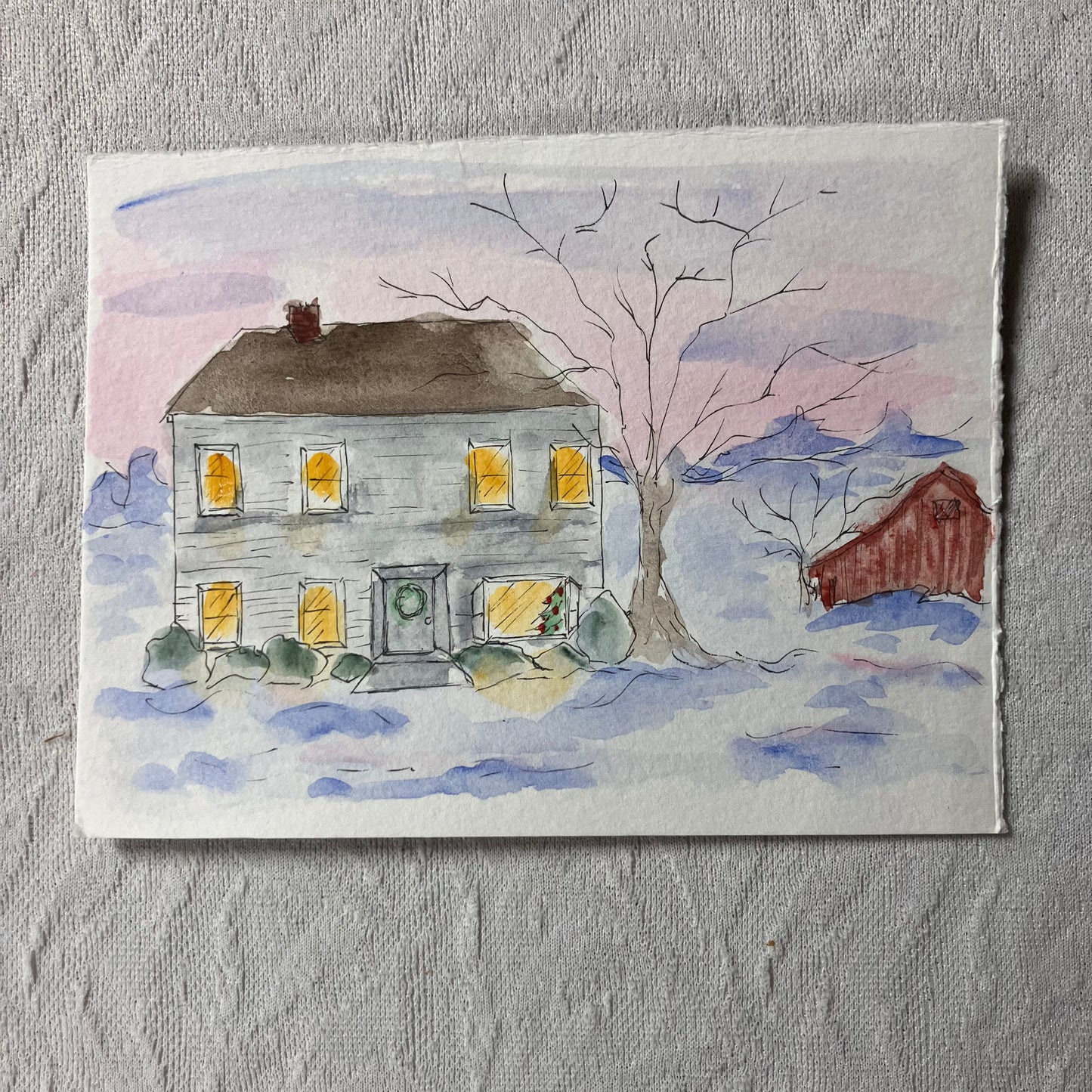 Hand Painted Watercolor