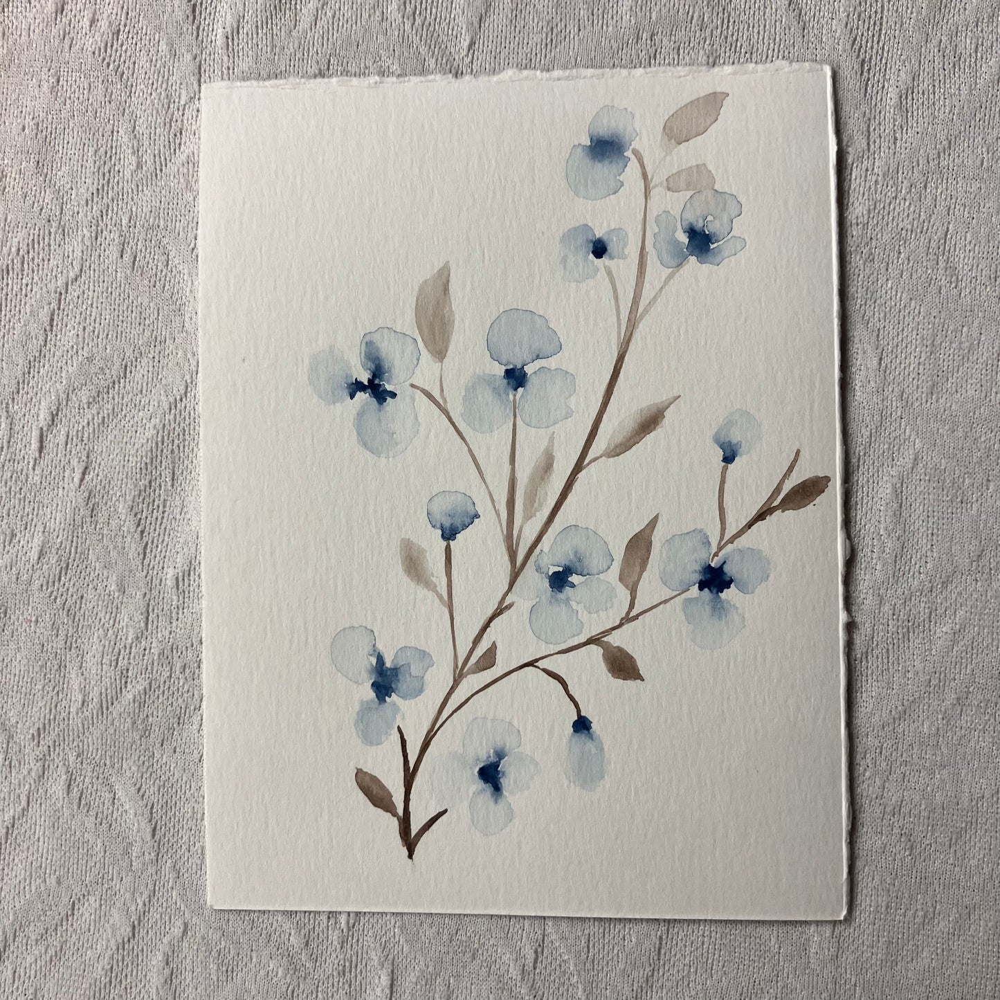 Watercolor Painted Card