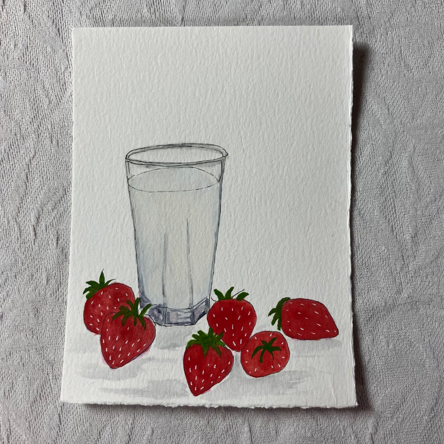 Hand Painted Postcard