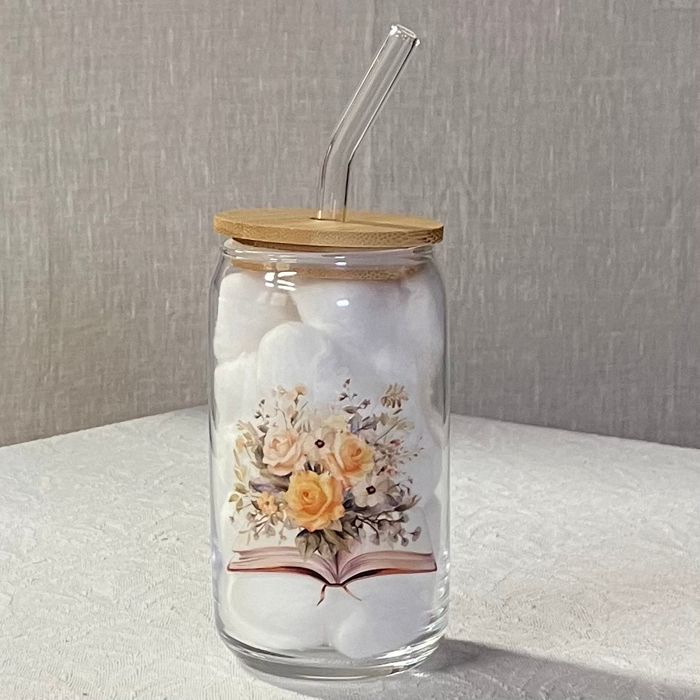 Book Lovers Glass Tumblers