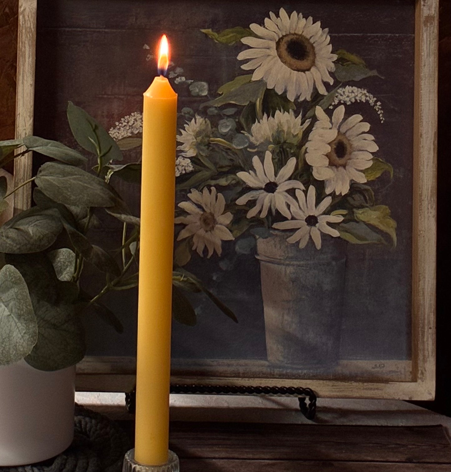 Natural Beeswax Candlesticks